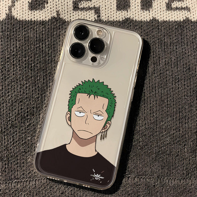VIVOY600PRO个性iPhone15苹果12透明OPPORENO16软动漫小米17适用14PLUS手机壳创意13ProMax海贼王索隆荣耀600