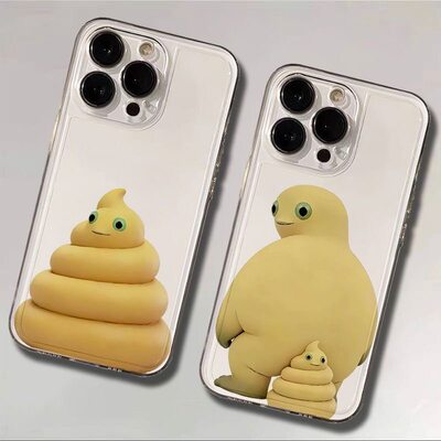 VIVOS50奶龙大便抽象iPhone17苹果13创意华为NOVA15ULTRA透明14ProMax软个性17适用16PLUS搞怪荣耀X70I手机壳