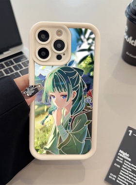 苹果17pm女款手机壳软16plus适用iPhone14糖果1512ProMax 屋少女猫猫OPPORENO13动漫iQOOneo10高颜值一加ACE5