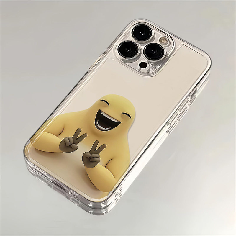 iPhone14荣耀POWER2创意小米17ULTRA透明软苹果12ProMax小众红米NOTE15适用16PLUS手机壳一加13T开心搞怪奶龙