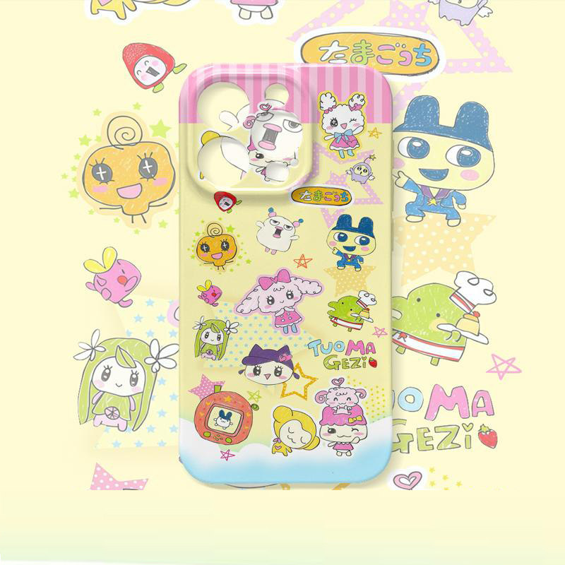 适用iPhone12苹果15菲林小米17卡通16PRO三星S25PLUS硬13promax眨眼拓麻歌子华为NOVA14手机壳一加TURBO6可爱