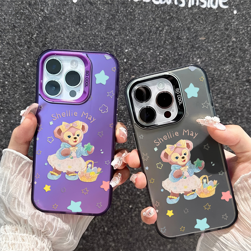 苹果16手机壳12ProMax适用硬iPhone13彩银14少女心VIVOx200s可爱15plus星星雪梨玫真我gt7pro新款红米k80新款