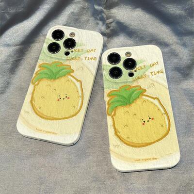 适用VIVOIQOO15小清新适用iPhone13苹果15菲林手机壳14plus硬适用小米17promax夏日ins风菠萝小众适用荣耀600