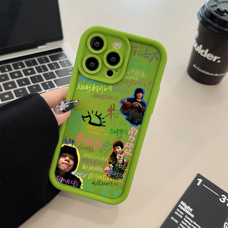 红米note14适用12ProMax糖果荣耀MAGIC7创意赵雷周边iPhone16高级感VIVOIQOO13苹果15plus手机壳软真我gt7pro