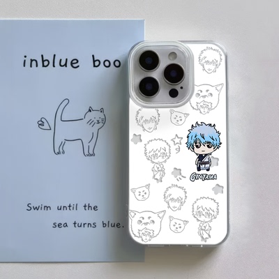 小众iPhone13动漫银魂坂田16plus大孔华为NOVA14手机壳OPPOA5X硬苹果15pm带挂绳小米17ProMax适用荣耀400可爱