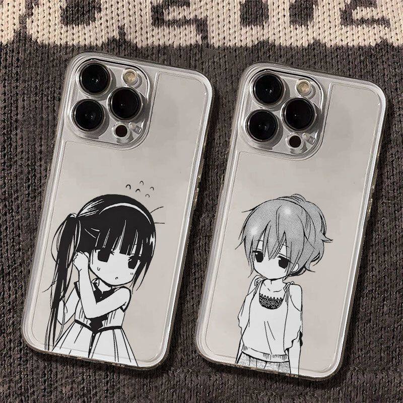 VIVOX300黑白狐妖x仆红米K90动漫OPPOFINDX9小众苹果12软13适用14PLUS透明iPhone16手机壳17ProMaxOPPORENO15