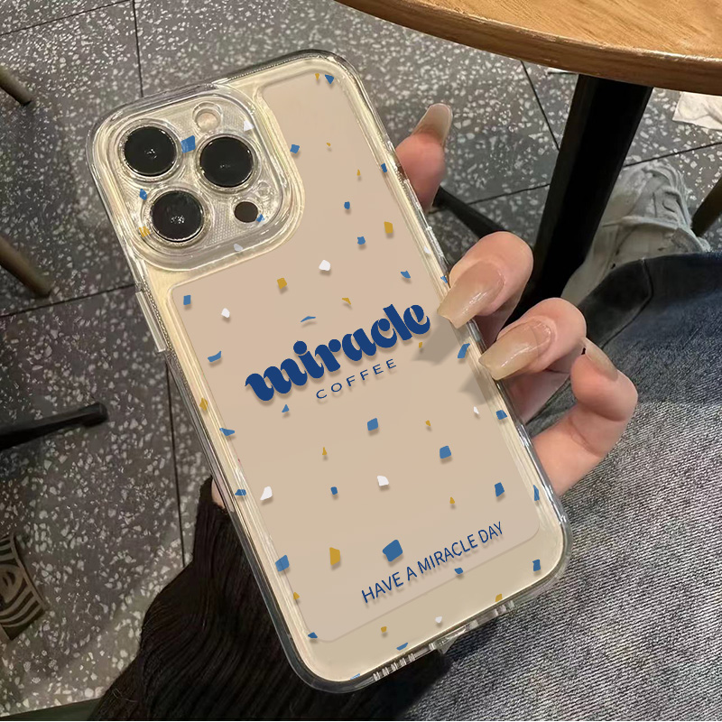 小奇迹林俊杰同款iPhone12透明软ins风IQOOneo10手机壳OPPORENO14创意13ProMax苹果16适用15PLUS小米CIVI4PRO