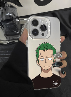 动漫iPhone13苹果12创意OPPORENO15C彩银16ProMax硬荣耀600个性17适用14PLUS高级感VIVOY500海贼王索隆手机壳