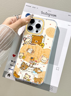 鲷鱼烧小熊荣耀MAGIC7pro可爱硬12手机壳带挂绳iPhone15iQOO13适用17ProMax卡通真我NEO7TURBO大孔16pm14plus