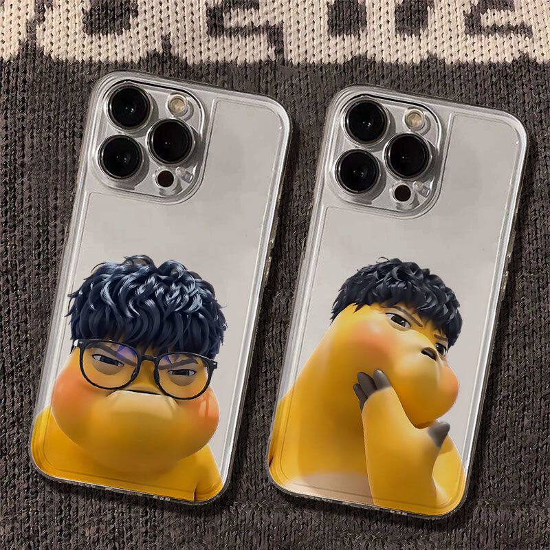 华为PURA90卡通iPhone13苹果17pm透明可爱OPPORENO16软VIVOIQOO15适用14PLUS假发奶龙手机壳创意小米17ProMax