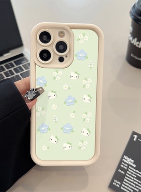 苹果17pm手机壳软16plus适用iPhone1413糖果1512ProMax新款ins风花朵凯蒂猫VIVOY300T可爱华为MATE70少女心