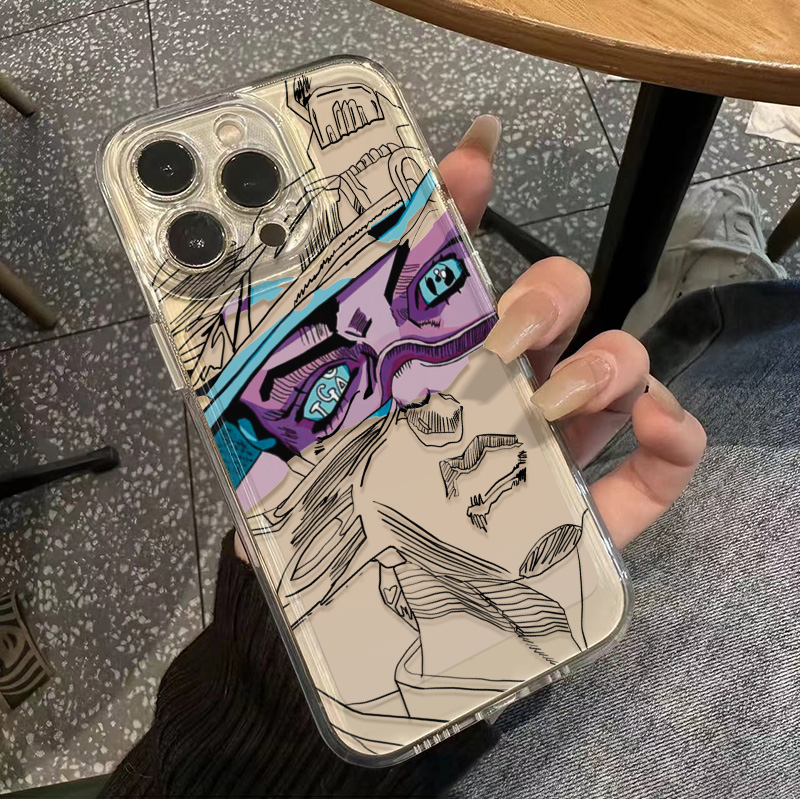 手机壳创意iPhone16ProMax透明软JOJO的冒险IQOO13适用12潮牌OPPORENO14苹果15高级感荣耀MAGIC7小米CIVI4PRO