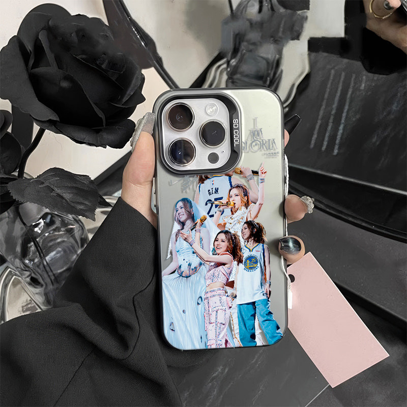 ins风iPhone17苹果12创意13p彩银硬荣耀POWER2小众适用16PLUS高级感14ProMax手机壳华为畅享90唱歌邓紫棋周边