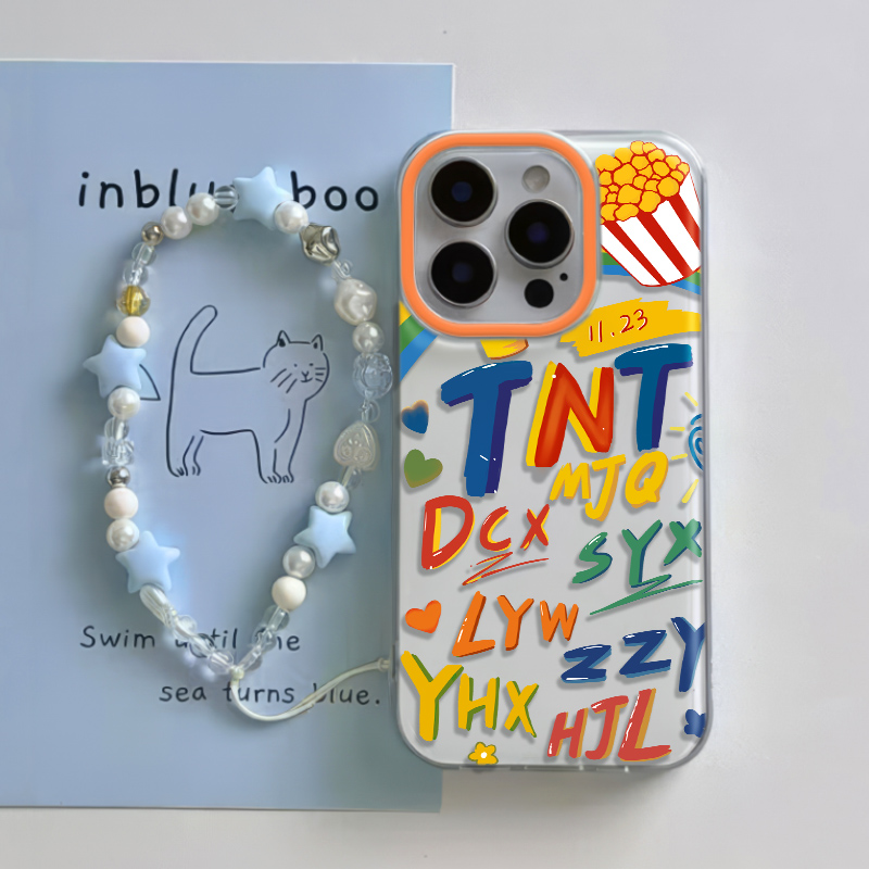 VIVOs20TNT时代少年团苹果14适用iPhone15大孔OPPOreno13硬16promax手机壳带挂绳a3华为nova12时尚荣耀MAGIC7