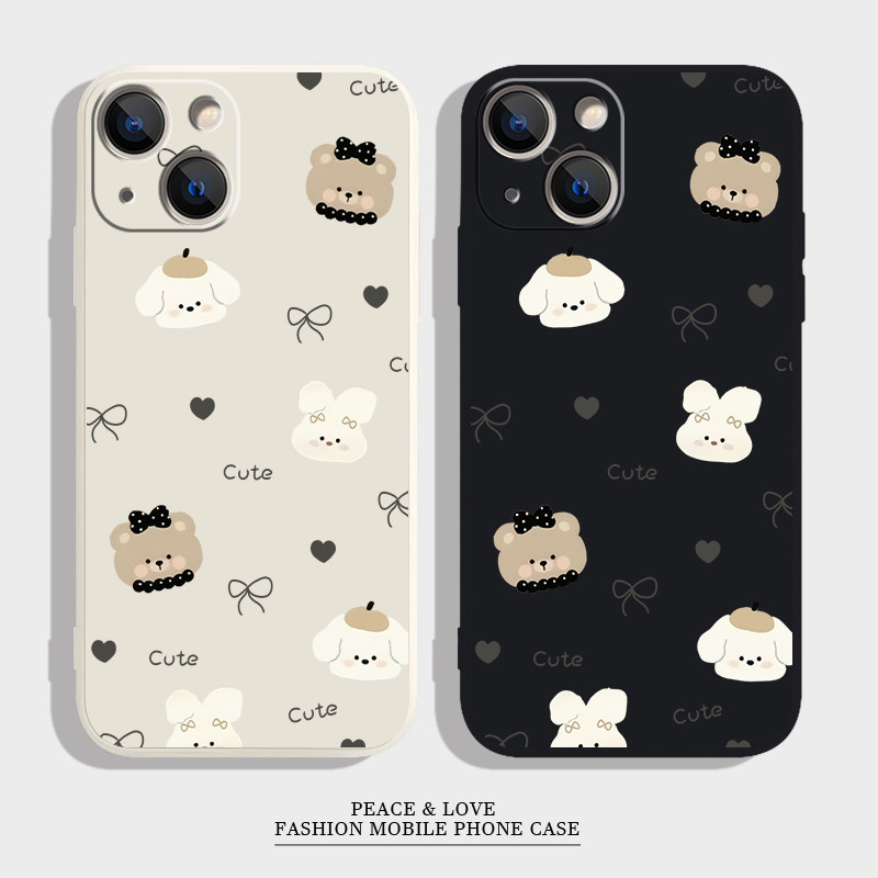 15ProMax适用14plus手机壳苹果13新款12软iPhone16pm卡通红米k80少女心ins风VIVOIQOOz10TURBO可爱华为Mate70