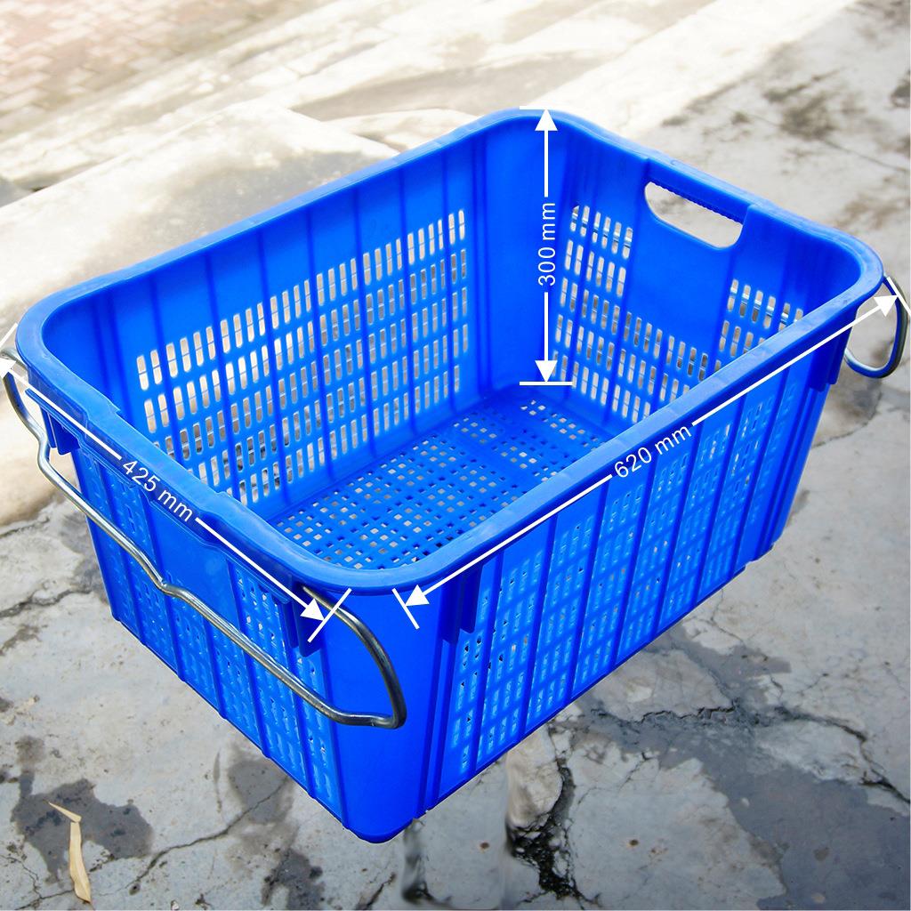 塑料秋葵框水果筐海南蔬菜筐铁耳塑料菜箩塑胶蔬菜筐运输周转箩