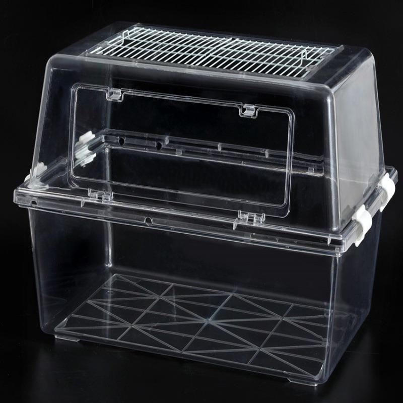 仓鼠金丝熊50全透明亚克力笼子芦丁鸡超大饲养笼塑料笼宠物用品