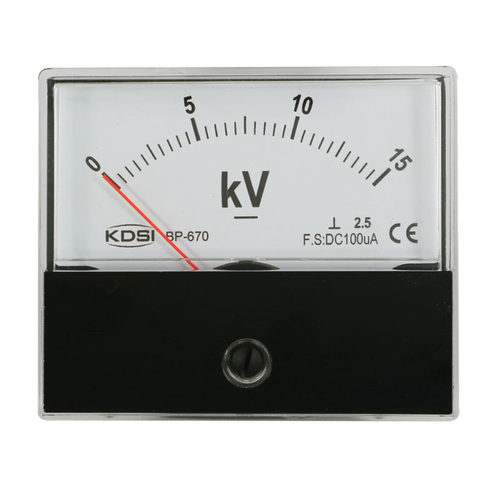 KDSI厂家供应指针式直流电压表BP-670 DC100uA 15kV 机械电压表