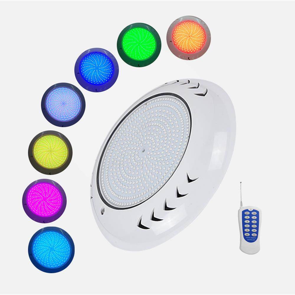 LED鱼尾泳池灯RGBABS塑料外壳水底灯36W彩光小区水景观光防水灯