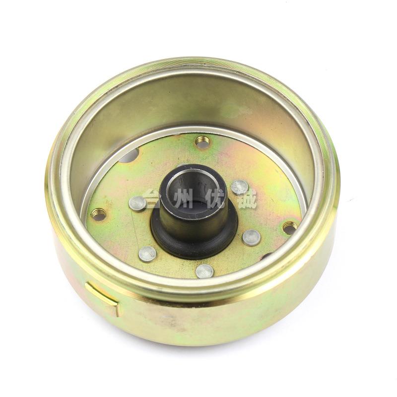 GY6125/150线圈磁钢8极踏板车发动机GY6150飞轮磁电机转子8极