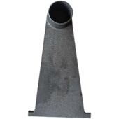 雨水口侧排地漏 侧入式 铸铁侧排雨水斗 女儿墙落水斗圆口方口