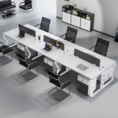 办公桌现代员工位职员桌椅屏风卡座工位办公室电脑桌