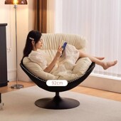 意式 设计师单沙发现代阳台客厅旋转休闲椅懒沙发