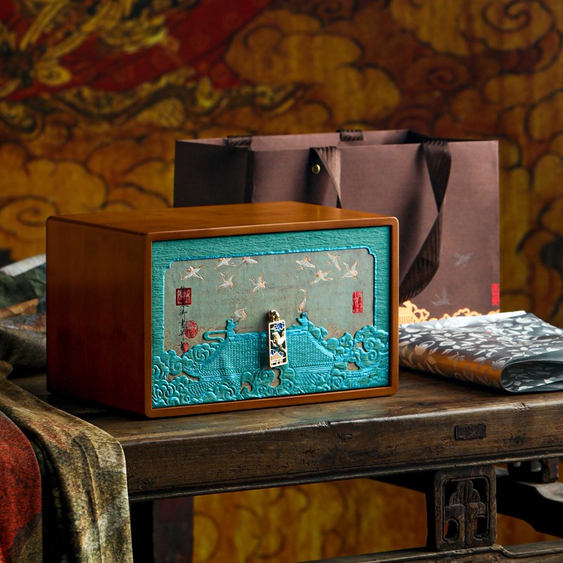 茶叶包装盒空盒竹盒木箱福鼎白茶老白茶250g500g散茶盒礼盒定制