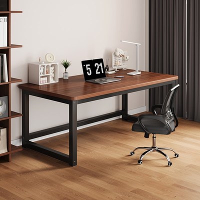 实木电脑桌台式卧室家用学生学习书桌简易办公桌长方形桌子工作台