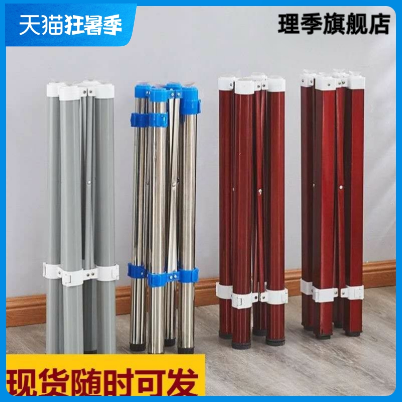 桌架子桌脚架折叠桌腿支架铁艺餐桌脚架四方不锈钢腿饭桌架桌子腿