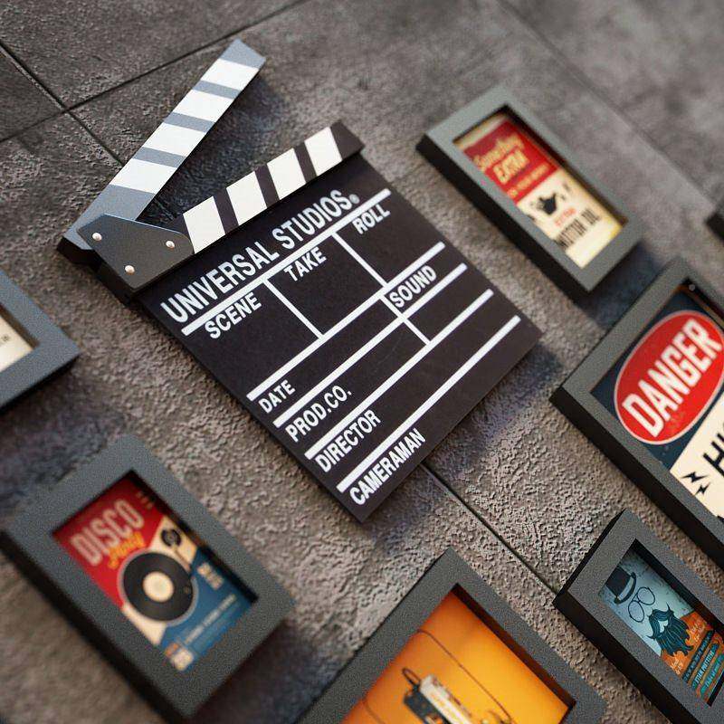 创TVL片墙框组照合相片相墙客厅挂墙网红房间墙上背景装饰品免意