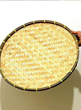 晾晒竹层制品脚子架架三置物架落KCT地楠竹收纳架三层家用多簸箕