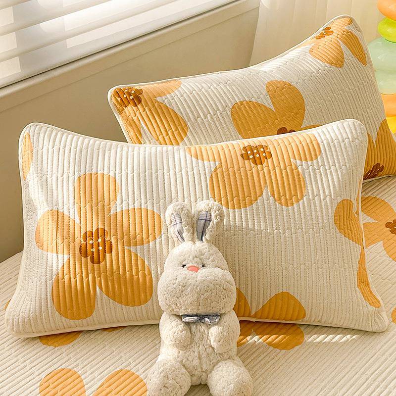 A季类新纯棉床盖2025款四通用宿舍米夏季榻榻全棉夹棉防滑XYH2023