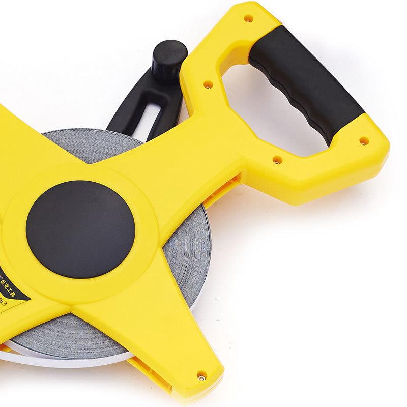 世克50米架式钢尼卷尺龙图卷尺工量PMV程测用不伤手层不生锈