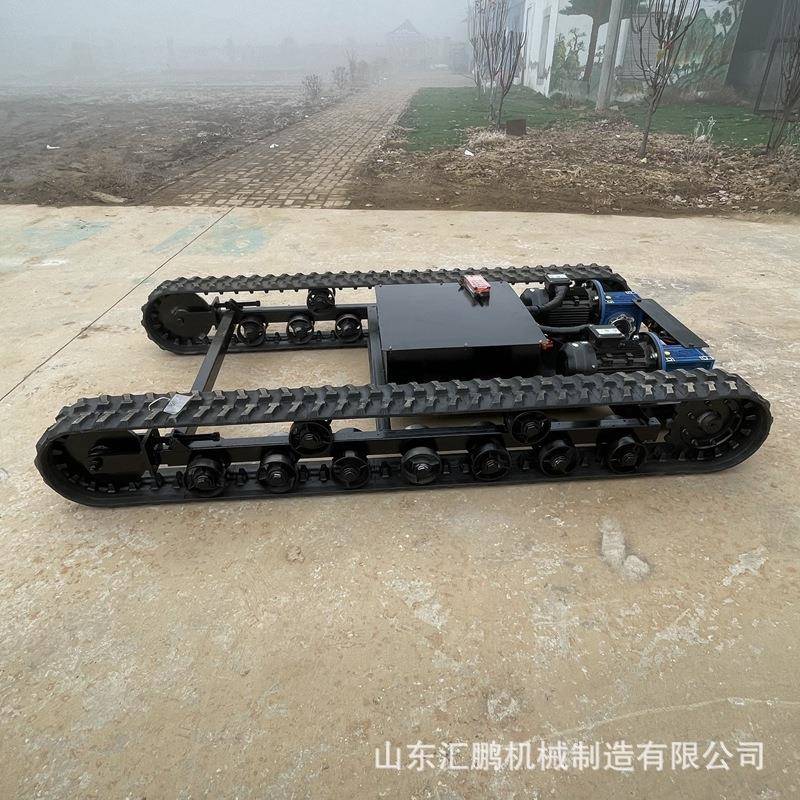 电动履带底盘走总行成电TS动遥履带式胶橡底盘机控器人履带底盘