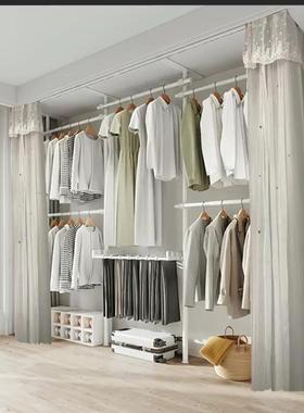 IL顶天立8地衣架3大口径高承重式落地立易衣F77HSTT9柜家用卧室三