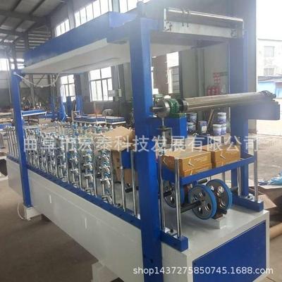 踢脚曲线包包覆机机塑钢线条覆木线UPQ条/PVC包覆机阜宏泰制造