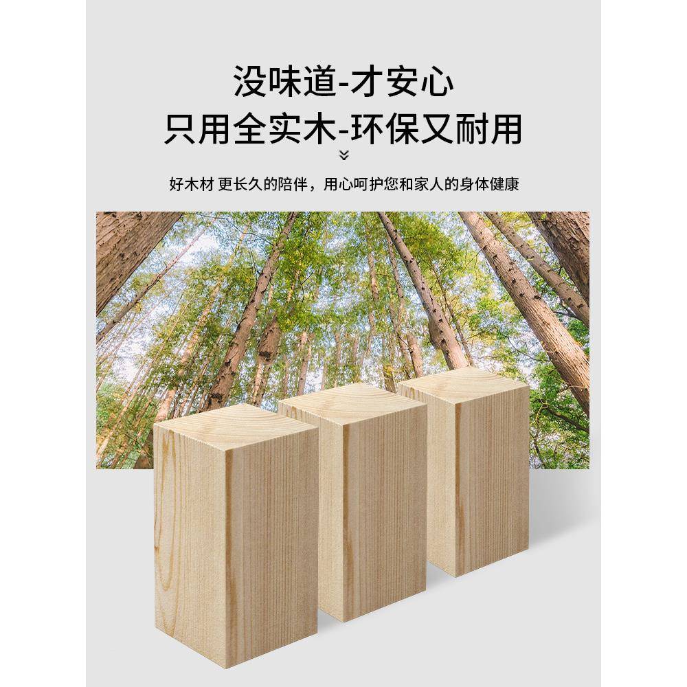 新品实木床无床头单小人床排架床架双人床骨RED民宿板床户型1米2