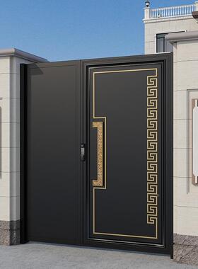 雕铝VHZ合金庭院大门不锈精钢农大村自建艺房铁花园门新中式门头