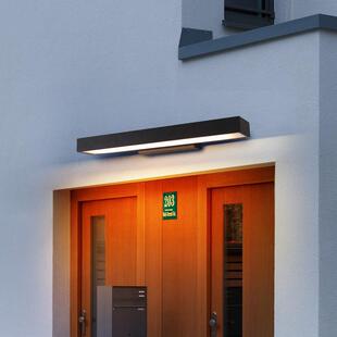 厂家户外壁色灯黑1102壁灯LED防水灯长方形庭灯院门牌超具亮门头