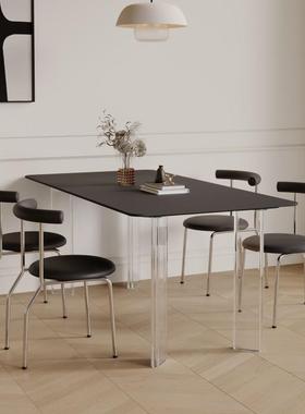 1Mo户oziI木之语油风悬浮F77M68J6亚克奶力德利丰岩板餐桌小型家