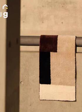 美拉德室中古地毯耐脏关植绒客厅YIR茶几地垫可机洗玄卧飘床边窗