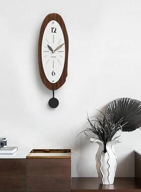 WOZOO0M屋准中新古风客厅挂钟225款轻奢钟表简约家用气VFF时钟大