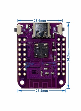鹿小班ESP32-S2 mini单片机4MB WIFI开发板物联网微控制器Typec口