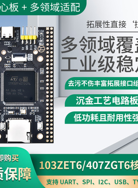 鹿小班STM32F407ZGT6开发板168Mhz高主频核心学习板工业级
