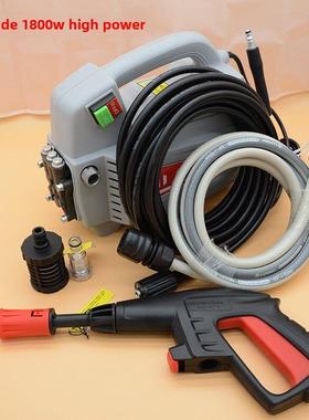 绿霸1600W全自动高压家用洗车机T4T6袋式清洗机百虎T5-1800W水泵