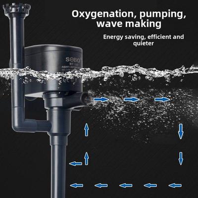 松宝无声氧泵鱼缸水泵三合一潜水泵水族过滤器循环水泵氧泵