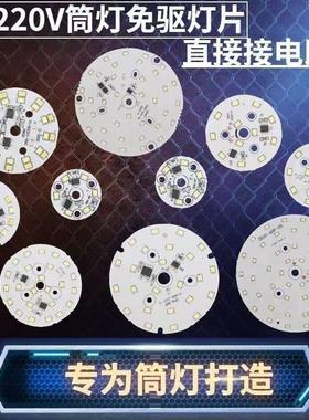 高压免驱动220V灯板led改造吊灯饭厅灯筒灯球泡灯吸顶灯通用光源