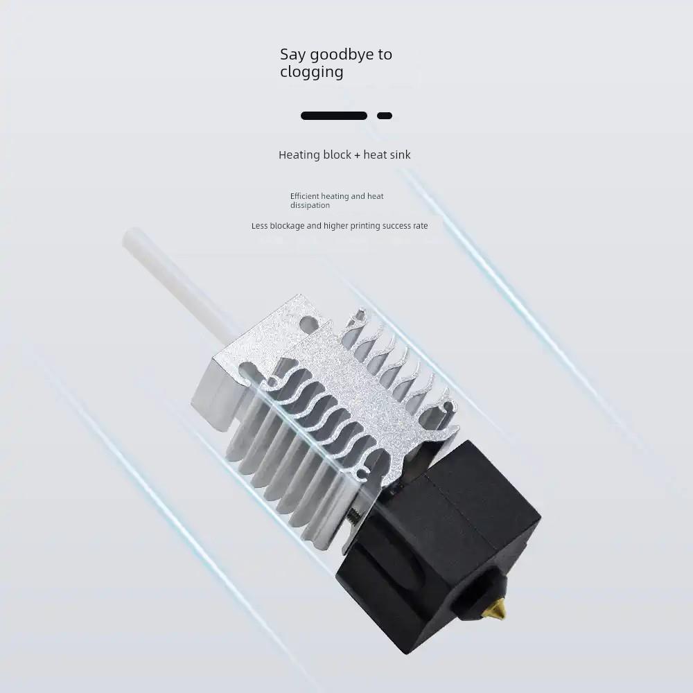 Ender3 V3 SE热端挤出机组件硬化钢喷嘴带铝散热器块3D打印机配件