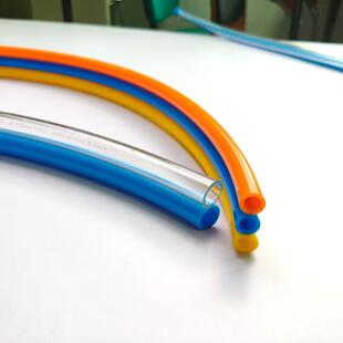 TPU双排并排气管可定制耐磨防爆双色气管结合紧密不漏气468mm软管